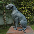 Estatua popular de great danes del bronce del arte de la venta caliente del metal